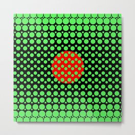 Red Circle Escaping Metal Print | Geometric, Trending, Graphicdesign, Phonecases, Popart, Dots, Digital, Patterned, Teens, Gift 