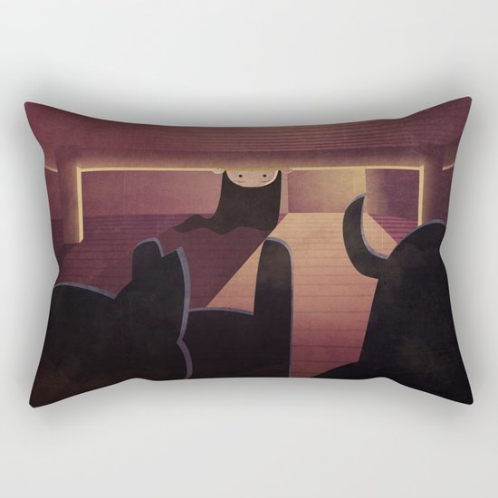 What's Under My Bed? Rectangular Pillow