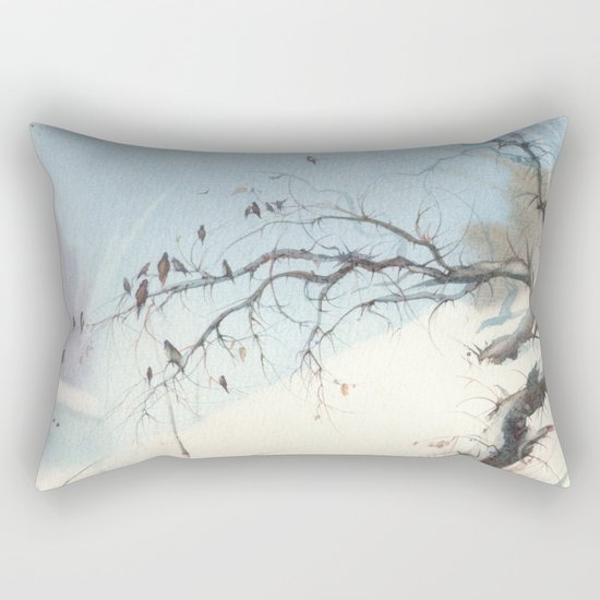 winter tree Rectangular Pillow