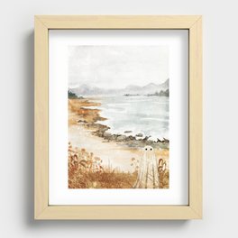 Lonely Shores Recessed Framed Print