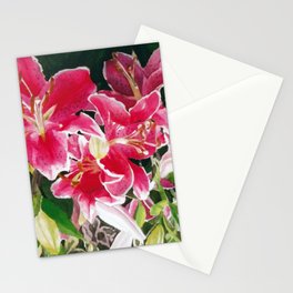 Stargazer Lilies Stationery Cards