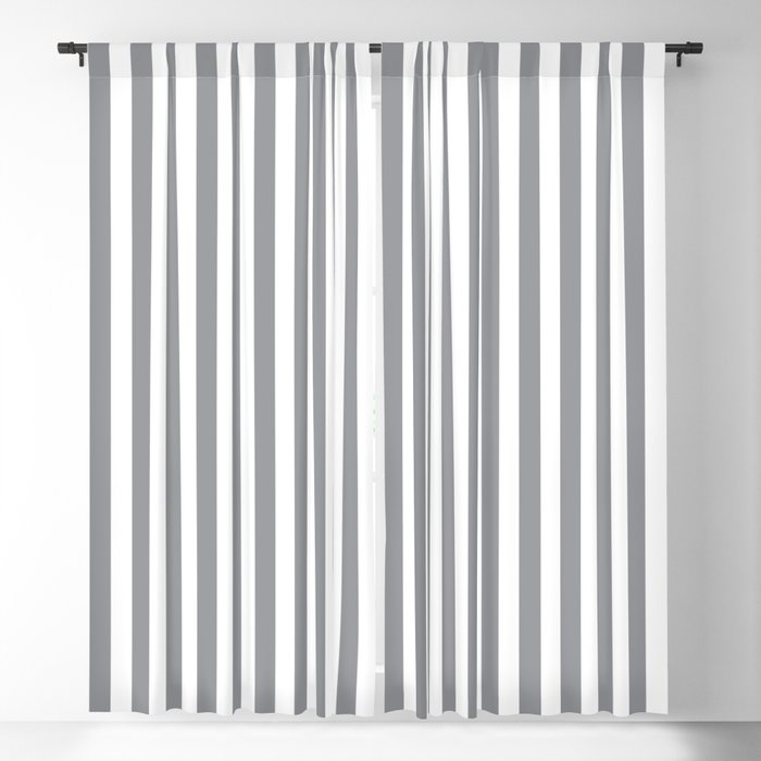 Vertical Grey Stripes Blackout Curtain, Black Grey And White Striped Curtains