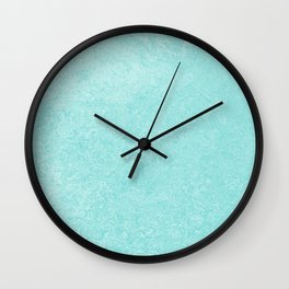 Pastel Teal Blue Grunge Ombre Pastel Texture Vintage Style Wall Clock