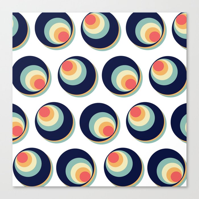 70s Retro Pattern Canvas Print