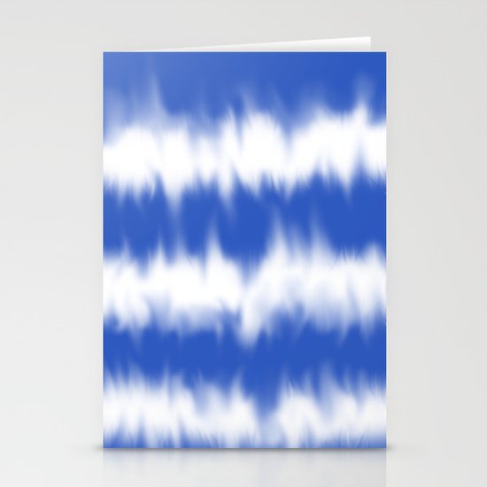Blue tie dye Stationery Cards
