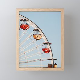 Ferris Wheel Santa Monica Framed Mini Art Print