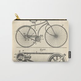 Bicycle Vintage Patent Carry-All Pouch