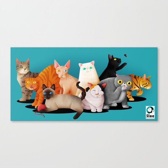 Gatos / Cats Canvas Print