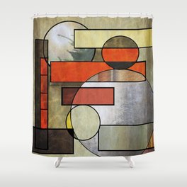 Falling Industrial Shower Curtain