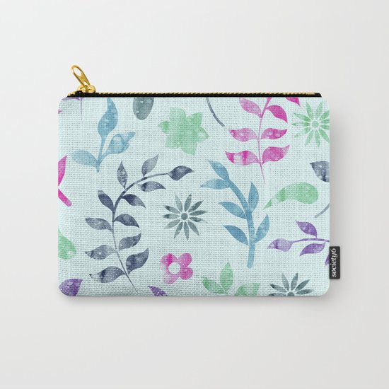 Seamless Flower Pattern Carry-All Pouch