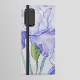 Watercolor Iris Android Wallet Case