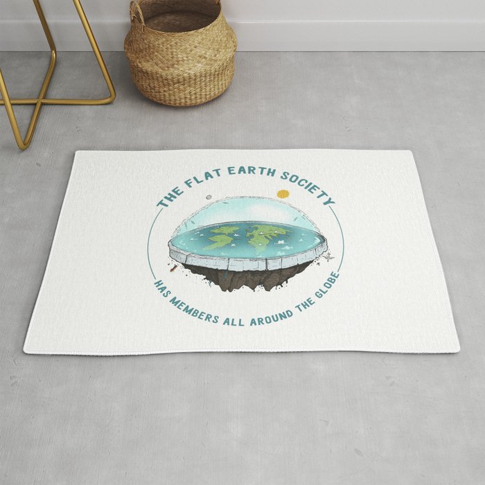 The earth is flat like a mat sale