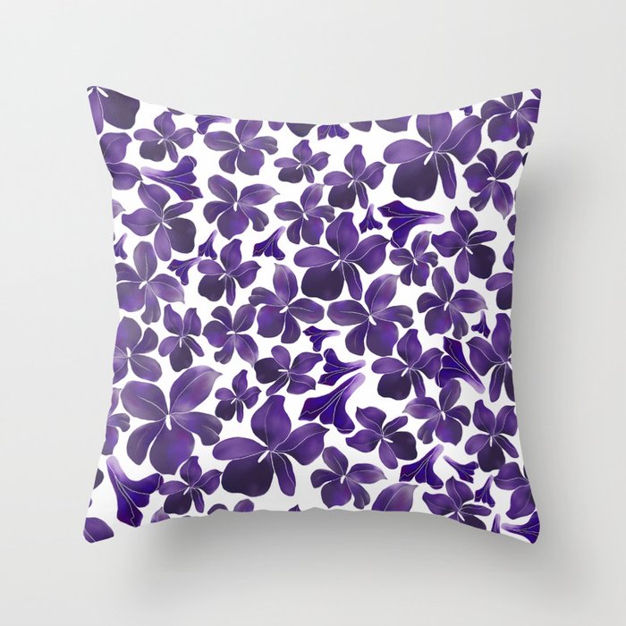 Sweet violets Throw Pillow