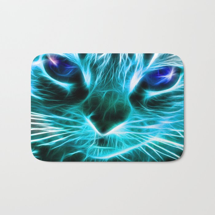 Lightning Cat Bath Mat