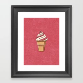 FAST FOOD / Ice Cream Framed Art Print