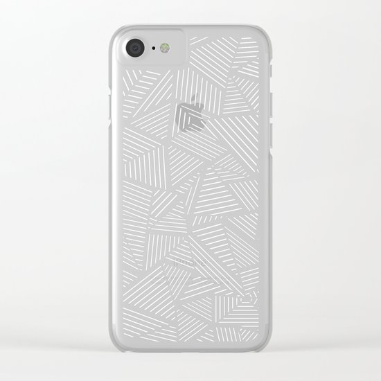 Abstraction Linear Clear iPhone Case