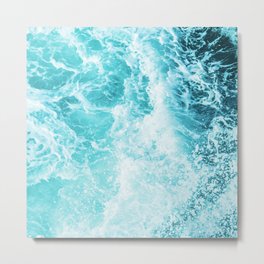 Perfect Sea Waves Metal Print