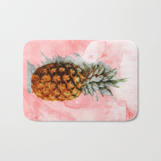 Pink Summer Bath Mat