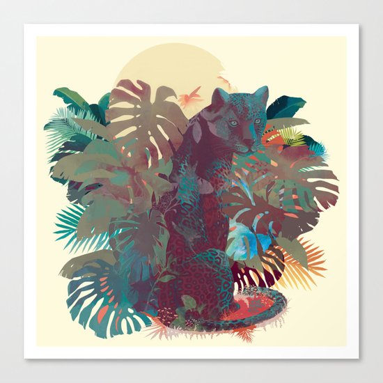 Panther Square Canvas Print