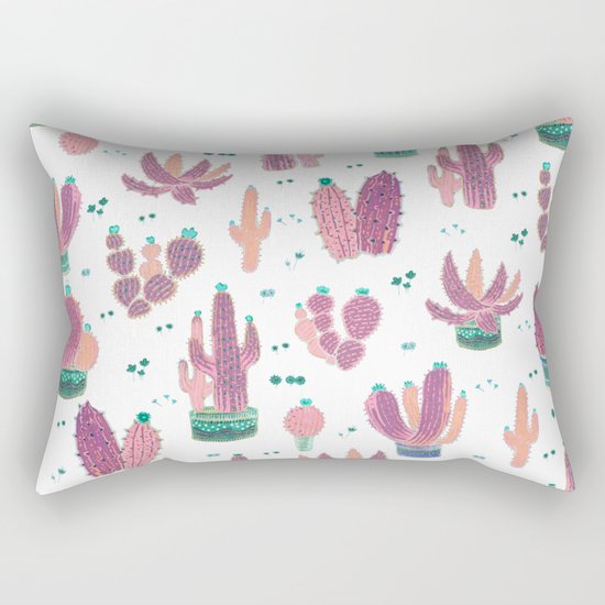 pinky cactus Rectangular Pillow