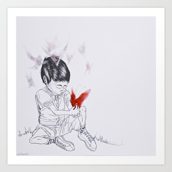 Como Una Mariposa (Like a Butterfly) Art Print