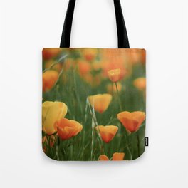 California Poppy Flowers Tote Bag