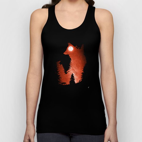 In the Swaying Forest Trees Unisex Tank Top