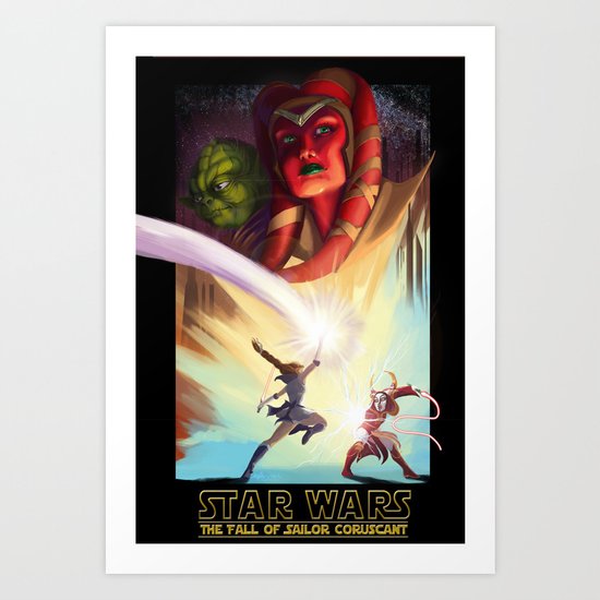 the Fall of Coruscant Art Print