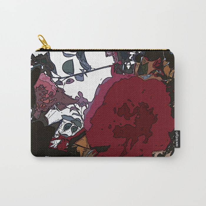 Abstract Roses Carry-All Pouch