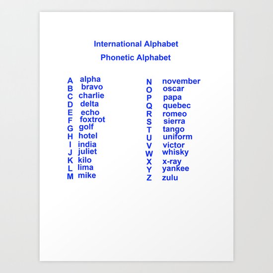 International Alphabet Art Print