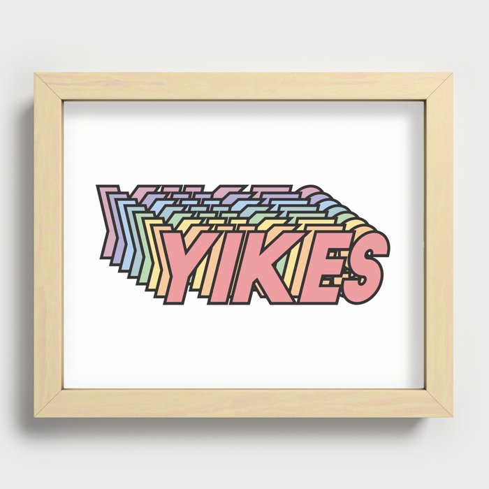 YIKES Recessed Framed Print