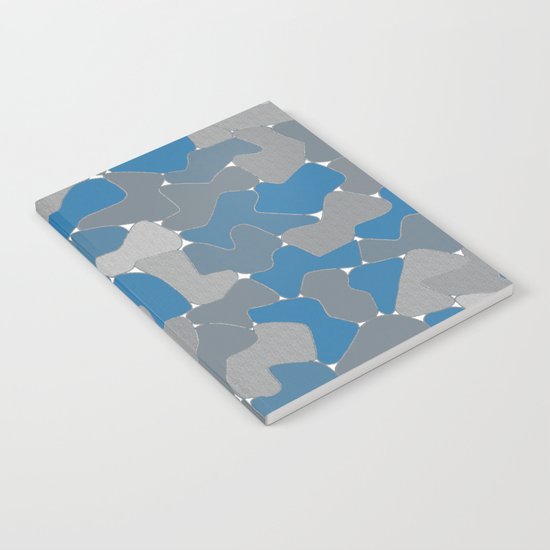 Blue Wall Etching Notebook