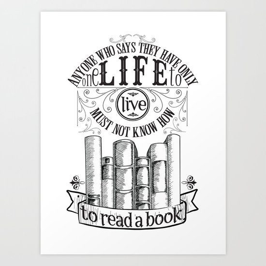 How To Read A Book Art Print