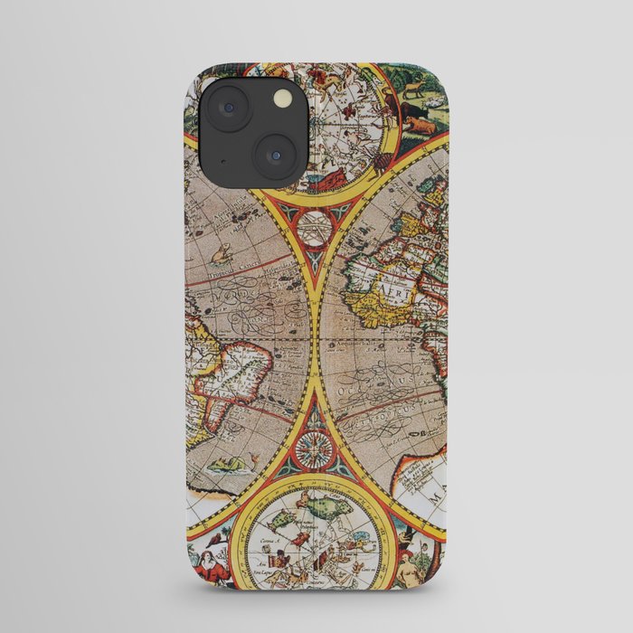 Vintage World map iPhone Case