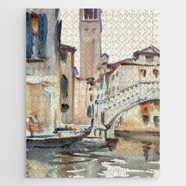 A Bridge and Campanile, Venice (ca. 1902–1904) by John Singer Sargent Jigsaw Puzzle