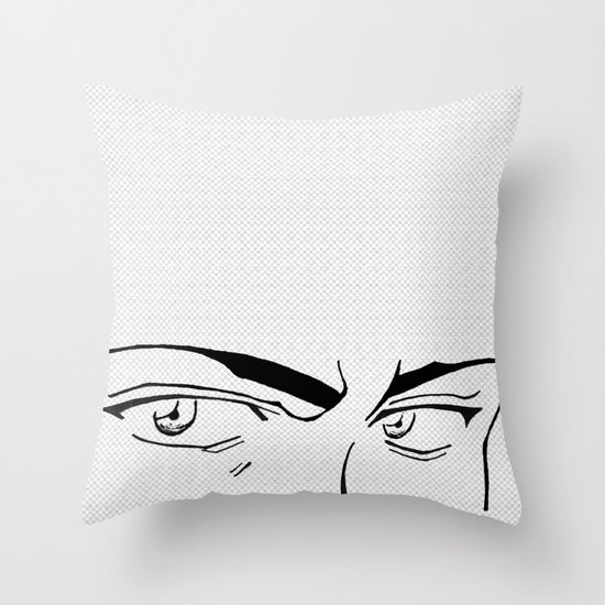 Doubt eyes Throw Pillow