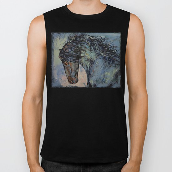 Friesian Stallion Biker Tank