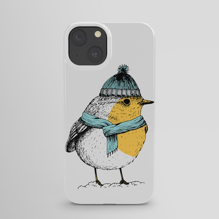 Winter bird iPhone Case