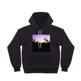 Landscape sunset photo blue sky with clouds Art Print Hoody