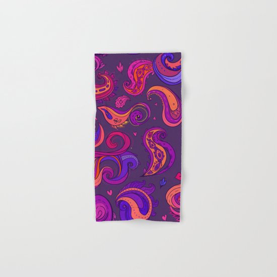 Indian Paisley Pattern 02 Hand & Bath Towel