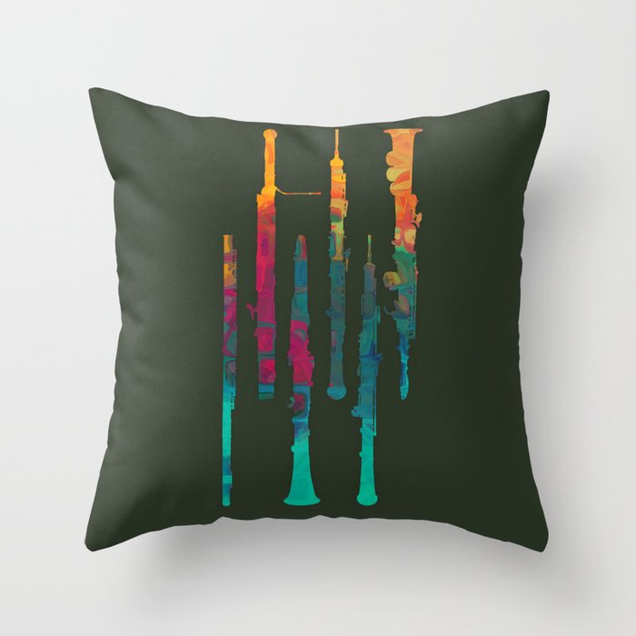 Sound of Angels Throw Pillow