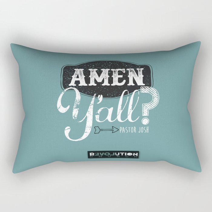 Amen y'all? Rectangular Pillow