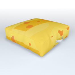 Cheese Outdoor Floor Cushion | Graphicdesign, Fit, Natural, Diet, Food, Meal, Healthy, Slim, Cheese, Well 
