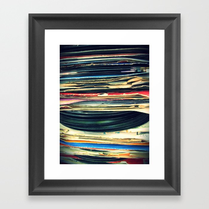 put your records on Framed Art Print