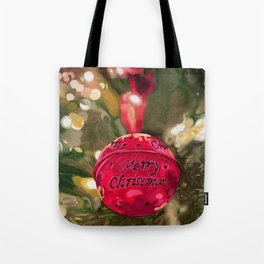 CHRISTMAS TREE BAUBLE OIL PAINTING Tote Bag