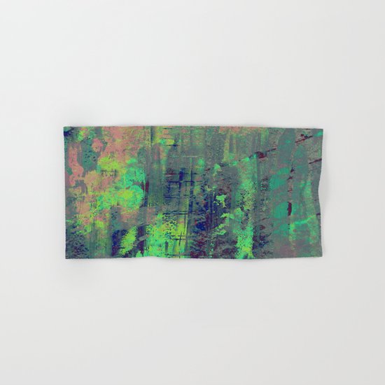 Aqua Abstract Hand & Bath Towel