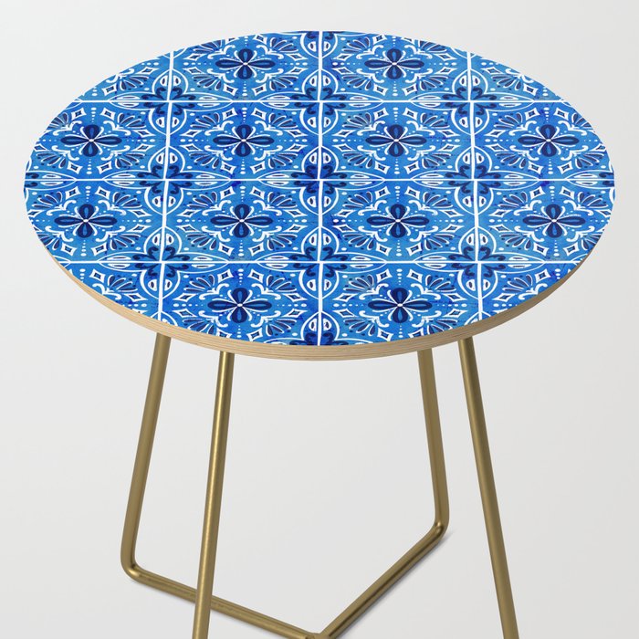 Sevilla Spanish Tile Side Table By, Spanish Tile Table