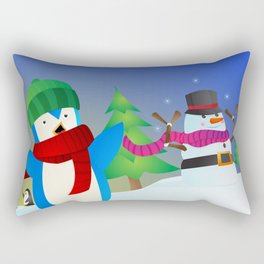 Snowy Pals Rectangular Pillow