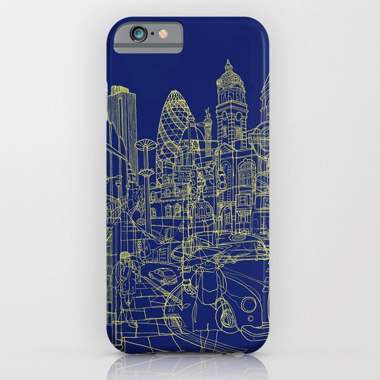 London! Navy iPhone & iPod Case