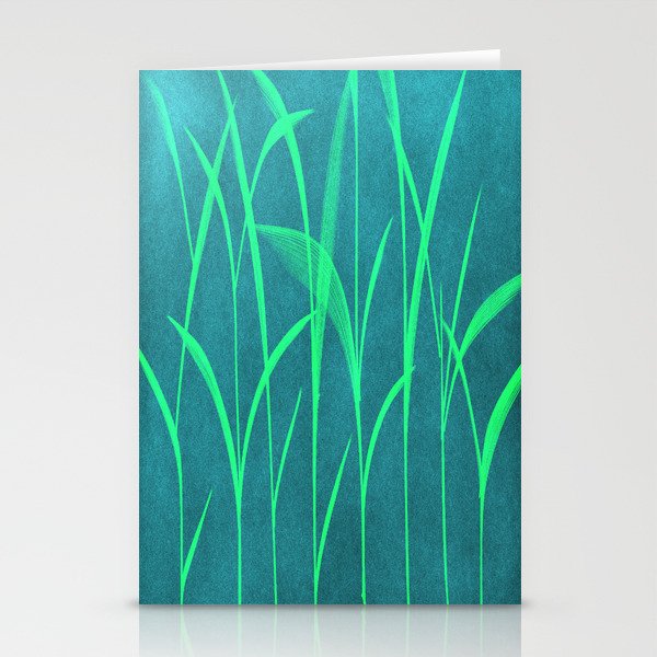 green grass Stationery Cards